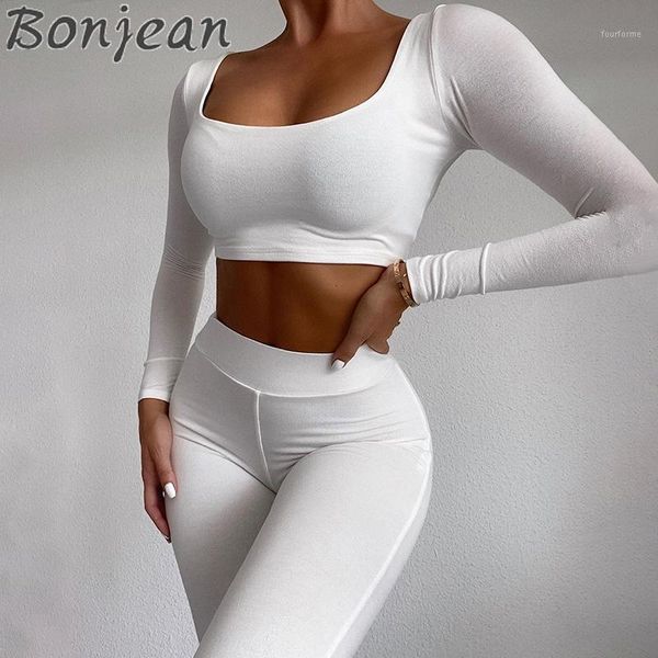 bonjean basic soft two piece set women autumn o-neck long sleeve crop + leggings sporty tracksuits stretchy active wear1, Gray
bonjean basic soft two piece set women autumn o-neck long sleeve crop + leggings sporty tracksuits stretchy active wear1, Gray