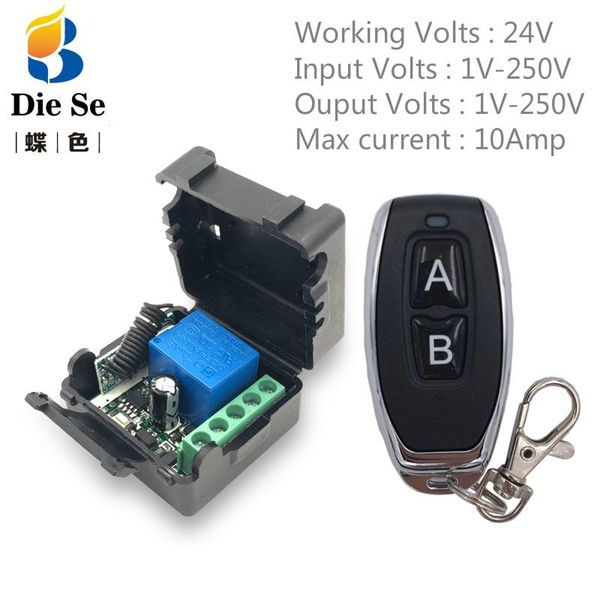 remote controlers universal control dc 24v 1ch 433 rf relay receiver and transmitter for garage light switch
remote controlers universal control dc 24v 1ch 433 rf relay receiver and transmitter for garage light switch