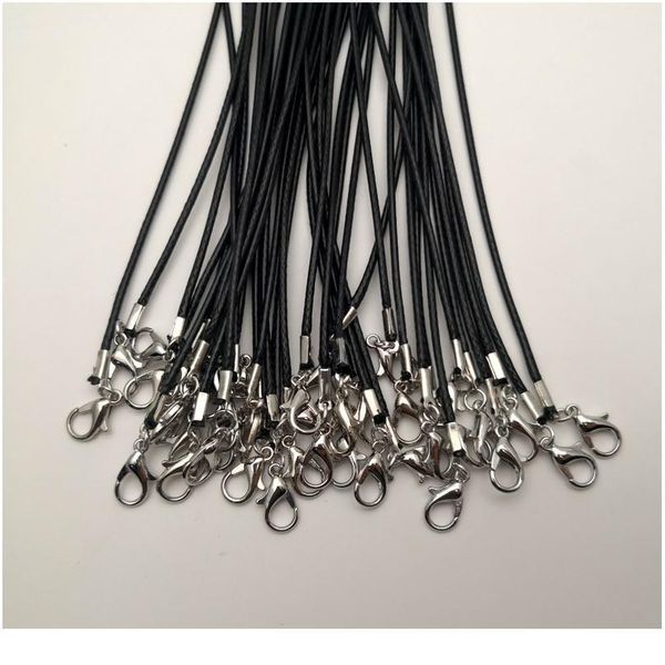 wholesale 1.5mm black wax rope lobster clasp necklace lanyard good quality fashion jewelry pendant cords 50pcs/lot jllnmc, Silver
wholesale 1.5mm black wax rope lobster clasp necklace lanyard good quality fashion jewelry pendant cords 50pcs/lot jllnmc, Silver