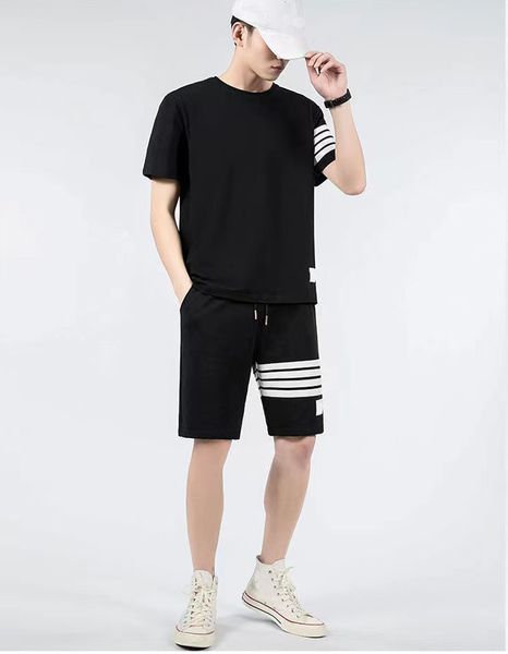 men's women t-shirts pure cotton loopback jersey brown knit engineered thom summer wear arm stripe sweatshirt crewneck pullover m-5xl a, Black
men's women t-shirts pure cotton loopback jersey brown knit engineered thom summer wear arm stripe sweatshirt crewneck pullover m-5xl a, Black
