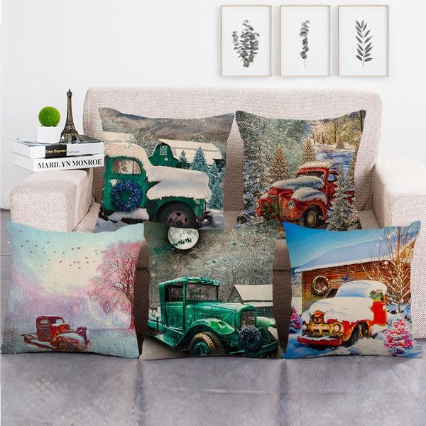 45cm*45cm truck in the snow and christmas tree design linen/cotton throw pillow covers couch cushion cover home decor pillow
45cm*45cm truck in the snow and christmas tree design linen/cotton throw pillow covers couch cushion cover home decor pillow
