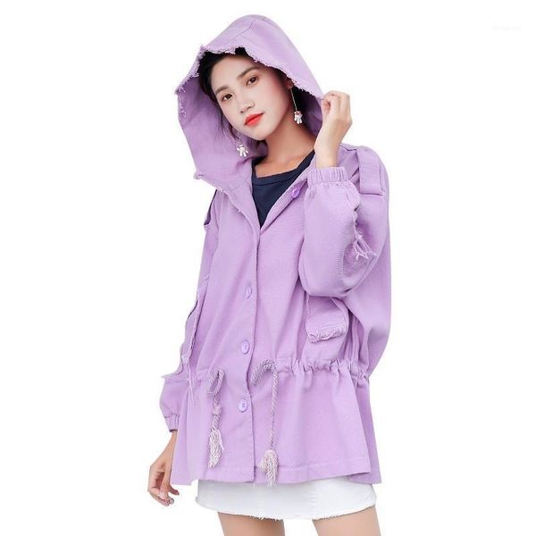 oversized hooded women denim jacket windbreaker 2020 autumn harajuku korean loose lace up tassel pink purple jean coats dh0091, Black;brown
oversized hooded women denim jacket windbreaker 2020 autumn harajuku korean loose lace up tassel pink purple jean coats dh0091, Black;brown