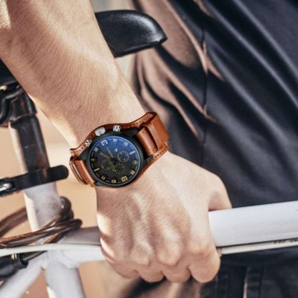 men's fashion watch trend military style big dial men's waterproof watch korean version, Slivery;brown
men's fashion watch trend military style big dial men's waterproof watch korean version, Slivery;brown