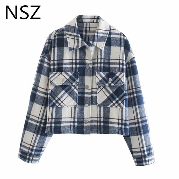 women's jackets nsz women england style oversized plaid cropped shirt coat checked long sleeve fall fashion overshirt jacket outerwear, Black;brown
women's jackets nsz women england style oversized plaid cropped shirt coat checked long sleeve fall fashion overshirt jacket outerwear, Black;brown