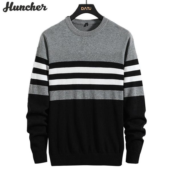 men's sweaters huncher mens knitted sweater male 2021 winter fleece casual patchwork pullover jumper men korean black for, White;black
men's sweaters huncher mens knitted sweater male 2021 winter fleece casual patchwork pullover jumper men korean black for, White;black