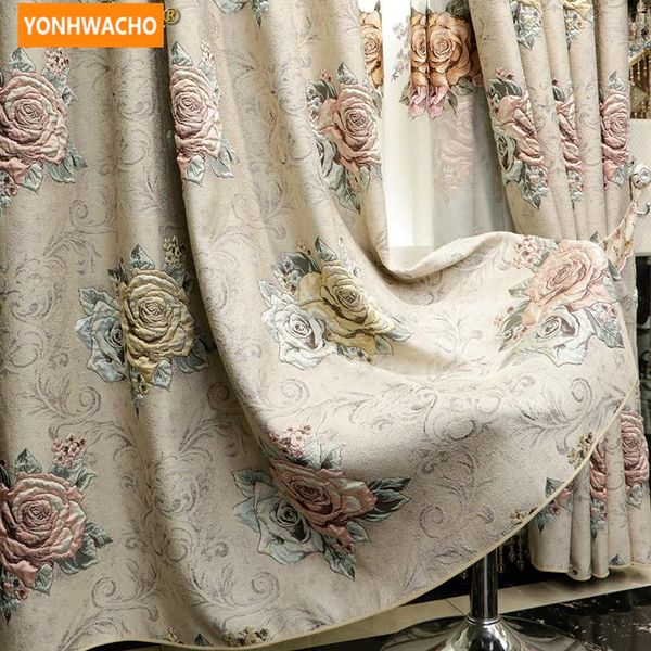 custom curtains european luxury american pastoral jacquard embroidered beige cloth blackout curtain tulle valance drape n751
custom curtains european luxury american pastoral jacquard embroidered beige cloth blackout curtain tulle valance drape n751