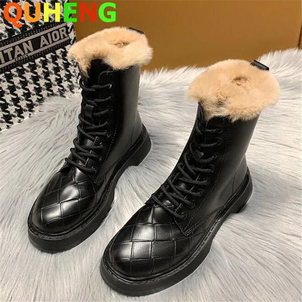 boots 2021 winter women's fashion long plush middle tube motorcycle ladies platform round head lace up cotton, Black
boots 2021 winter women's fashion long plush middle tube motorcycle ladies platform round head lace up cotton, Black