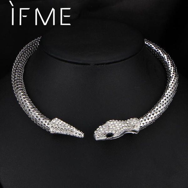 if me trendy personality rhinestone crystal snake choker necklace for women silver gold color statement jewelry new design 2020, Golden;silver 
if me trendy personality rhinestone crystal snake choker necklace for women silver gold color statement jewelry new design 2020, Golden;silver