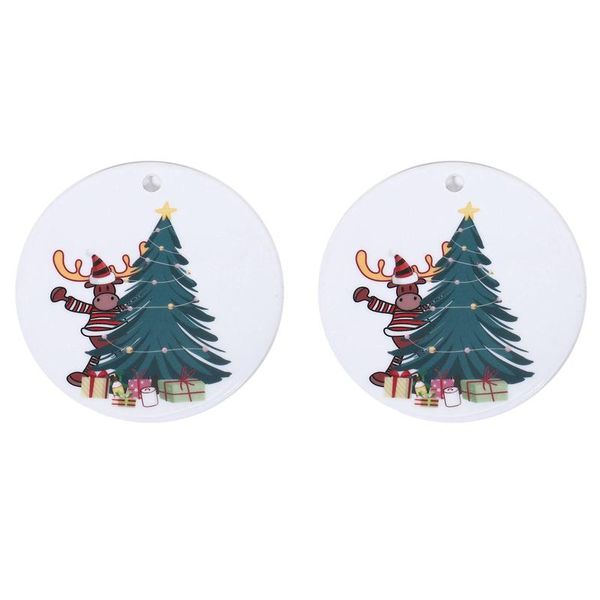 2pcs christmas gift pendant santa claus holiday ceramic ornaments printed pattern ornaments deer
2pcs christmas gift pendant santa claus holiday ceramic ornaments printed pattern ornaments deer