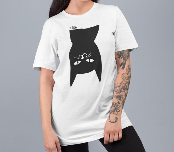 ninja cat has landed women tshirt cotton casual funny t shirt gift 90s lady yong girl 6 color drop ship s-837, White
ninja cat has landed women tshirt cotton casual funny t shirt gift 90s lady yong girl 6 color drop ship s-837, White