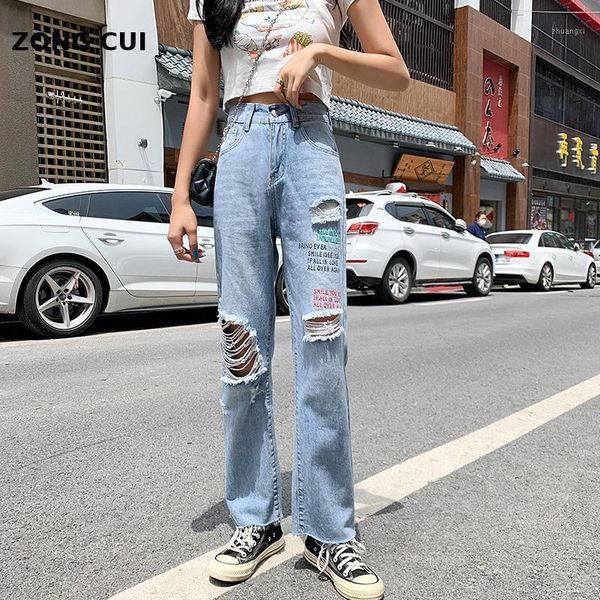 fashionable hole jeans women's summer new korean loose straight tube high waist slim oversized jeans denim pants women1, Blue
fashionable hole jeans women's summer new korean loose straight tube high waist slim oversized jeans denim pants women1, Blue