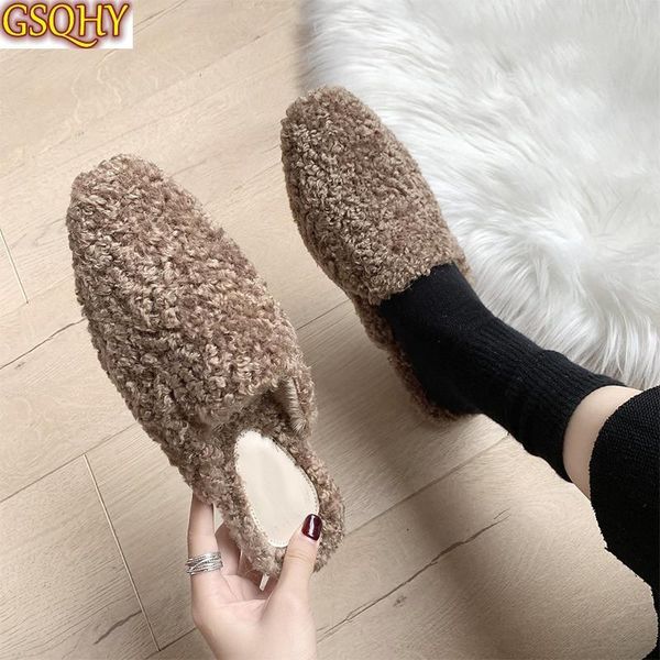 slippers winter women's warm woman indoor shoes curl fur slides ladies flip flops flats comfort lambswool lazy 2021, Black
slippers winter women's warm woman indoor shoes curl fur slides ladies flip flops flats comfort lambswool lazy 2021, Black