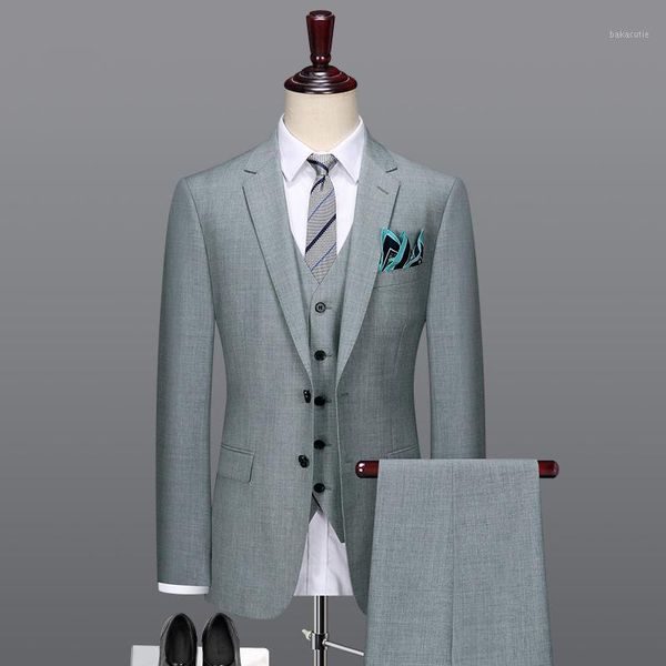50% wool men suit light grey mens suits with pants for wedding groom slim fit father day gift 2020spring autumn businessman wear1, White;black
50% wool men suit light grey mens suits with pants for wedding groom slim fit father day gift 2020spring autumn businessman wear1, White;black