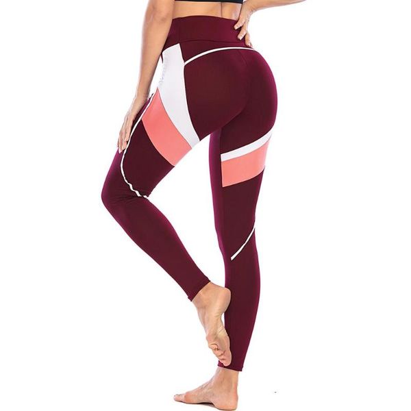 high waist sport pants women tummy control gym leggings fashion stitching tight lift hip women fitness leggings, White;red
high waist sport pants women tummy control gym leggings fashion stitching tight lift hip women fitness leggings, White;red