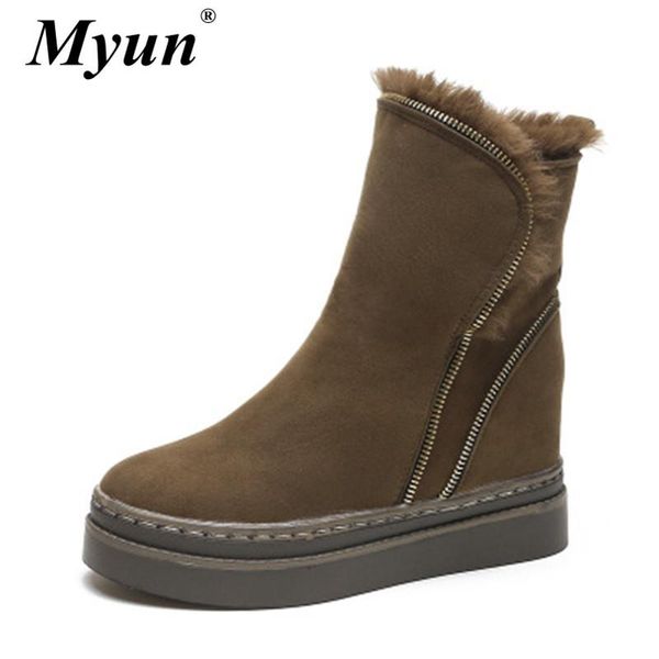 three ways of wearing winter plush keep warm snow boots faux suede wedge platform ankle boots high heels zip booties black khaki
three ways of wearing winter plush keep warm snow boots faux suede wedge platform ankle boots high heels zip booties black khaki