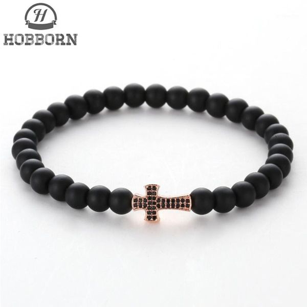 hobborn trendy cross men women bracelet 6mm matte black onyx stone healing reiki prayer balance women energy bracelets jewelry1, Golden;silver
hobborn trendy cross men women bracelet 6mm matte black onyx stone healing reiki prayer balance women energy bracelets jewelry1, Golden;silver