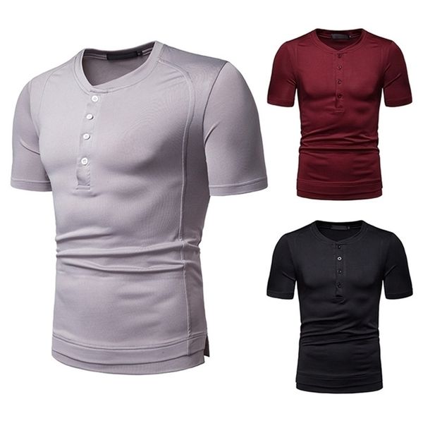 summer fashion thin casual men clothing man's short-sleeved round neck button t-shirt tees 220302, White;black
summer fashion thin casual men clothing man's short-sleeved round neck button t-shirt tees 220302, White;black