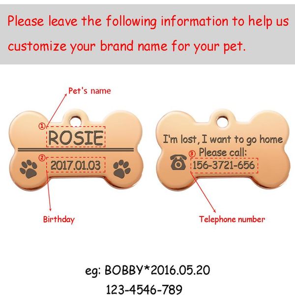 stainless steel custom pet dog id tags personalized bone id tag engraved for dogs cats anti-lost name id tag collar acc sqczmm
stainless steel custom pet dog id tags personalized bone id tag engraved for dogs cats anti-lost name id tag collar acc sqczmm