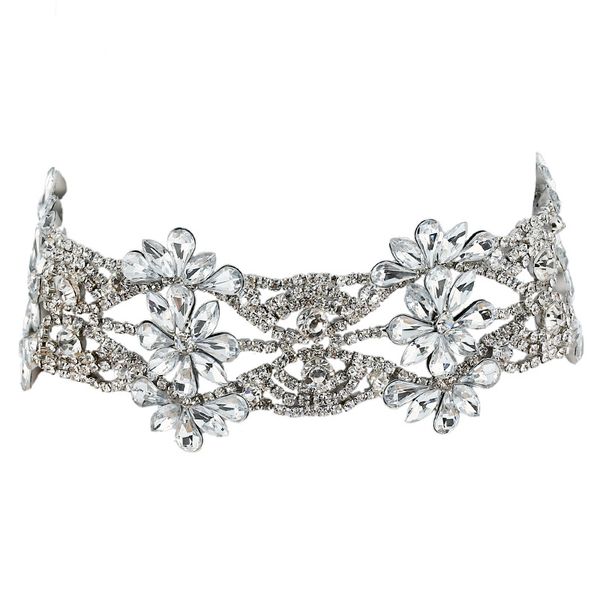 chokers luxury hollow flower crystal choker necklace for women party accessories rhinestone collar statements jewelry, Golden;silver
chokers luxury hollow flower crystal choker necklace for women party accessories rhinestone collar statements jewelry, Golden;silver