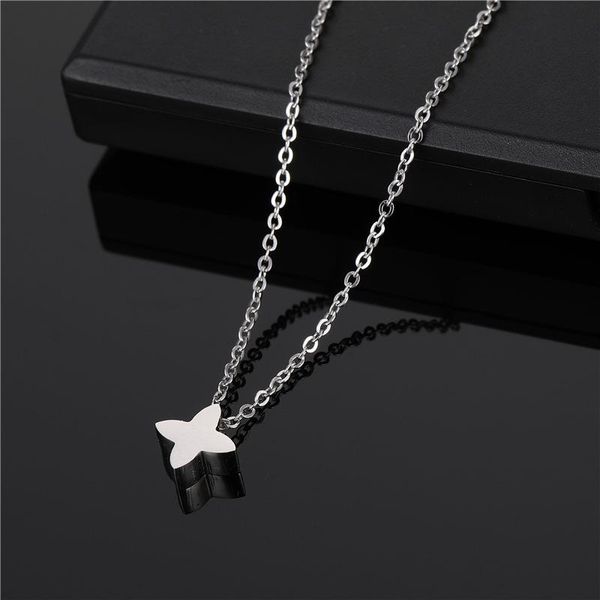 simple jewelry stainless steel pendant necklace female fashion smooth four-leaf clover necklace titanium steel jewelry wholesale, Silver
simple jewelry stainless steel pendant necklace female fashion smooth four-leaf clover necklace titanium steel jewelry wholesale, Silver