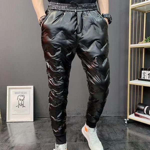 running pants winter thick warm casual men's cold and windproof waterproof white duck down slim feet trousers1, Black;blue
running pants winter thick warm casual men's cold and windproof waterproof white duck down slim feet trousers1, Black;blue