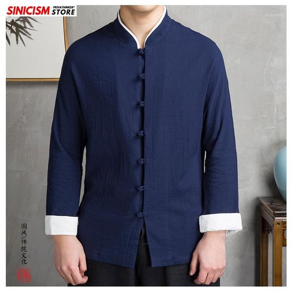 men's casual shirts sinicism store 2021 men's solid buckle spring men long sleeve chinese style shirt male fashion cotton linen lo, White;black
men's casual shirts sinicism store 2021 men's solid buckle spring men long sleeve chinese style shirt male fashion cotton linen lo, White;black