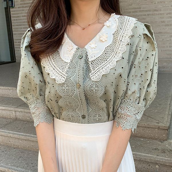 2021 new fashion retro sleeve vintage women mesh embroidery shirts i729, White
2021 new fashion retro sleeve vintage women mesh embroidery shirts i729, White