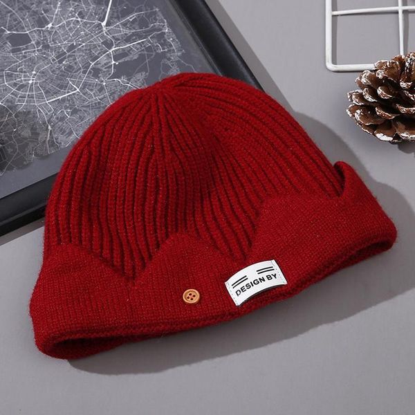 beanie/skull caps winter ladies hats 2021 autumn and knitted solid color curled button hat warm beanie girls ha, Blue;gray
beanie/skull caps winter ladies hats 2021 autumn and knitted solid color curled button hat warm beanie girls ha, Blue;gray