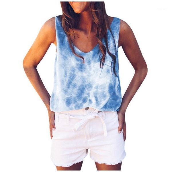 new 1 pc casual wild fashion women casual v-neck tie-dye print sleeveless vest summer style soft elegant lady tanks1, White
new 1 pc casual wild fashion women casual v-neck tie-dye print sleeveless vest summer style soft elegant lady tanks1, White