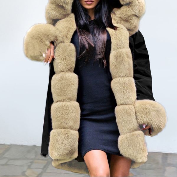 slim casual thicken women hooded coat 2020 warm outwear faux fur shopping office daily outdoor camouflage winterx1016, Black;brown
slim casual thicken women hooded coat 2020 warm outwear faux fur shopping office daily outdoor camouflage winterx1016, Black;brown
