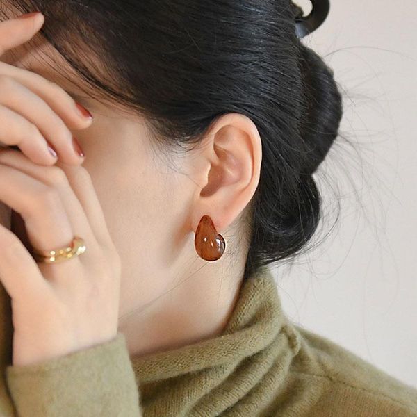stud korean water drop resin earrings for women 2021 ins brief winter charming earings jewelry boucle d'oreille femme bijoux, Golden;silver
stud korean water drop resin earrings for women 2021 ins brief winter charming earings jewelry boucle d'oreille femme bijoux, Golden;silver