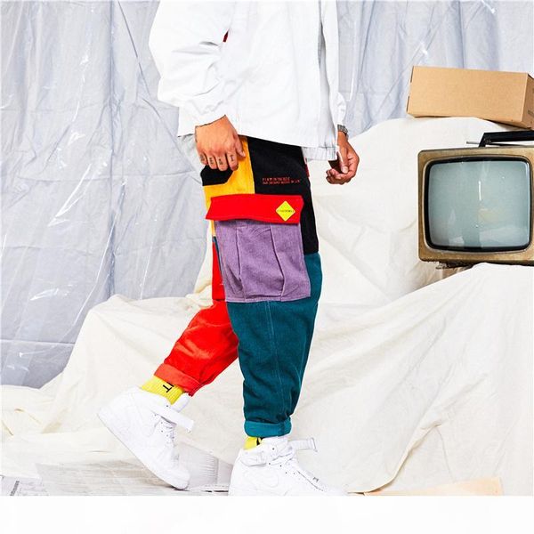 hip pants vintage color block patchwork corduroy cargo harem pant jogger sweatpant cotton trouser, Black
hip pants vintage color block patchwork corduroy cargo harem pant jogger sweatpant cotton trouser, Black