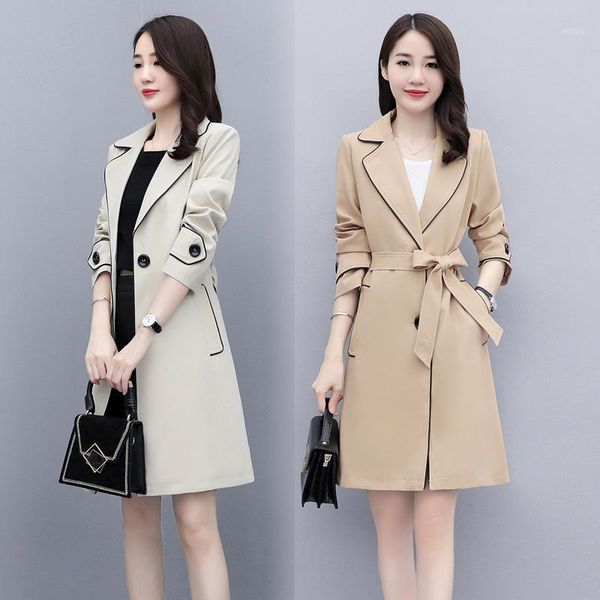 vertical sense windbreaker women's middle and long 2020 new autumn dress khaki british fashion temperament small coat1, Tan;black
vertical sense windbreaker women's middle and long 2020 new autumn dress khaki british fashion temperament small coat1, Tan;black