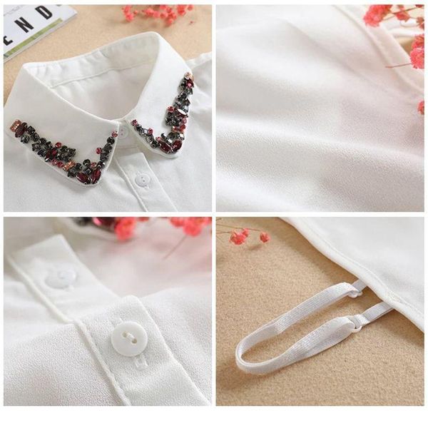 women chiffon lapel detachable fake collar beads colorful glass drill half shirt y5gc women jllmbu, Blue;red
women chiffon lapel detachable fake collar beads colorful glass drill half shirt y5gc women jllmbu, Blue;red