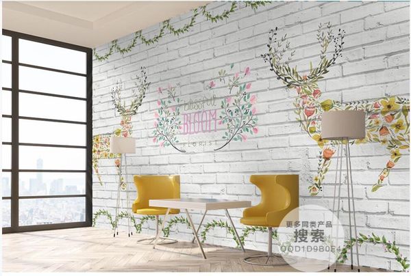 custom p 3d wallpaper watercolor deer white brick wall tv background living room 3d wall murals wallpaper for home decor
custom p 3d wallpaper watercolor deer white brick wall tv background living room 3d wall murals wallpaper for home decor