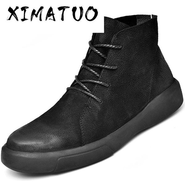 brand winter men's snow boots ankle boots man genuine leather plush warm men motorcycle autumn shoes size 37-47, Black
brand winter men's snow boots ankle boots man genuine leather plush warm men motorcycle autumn shoes size 37-47, Black
