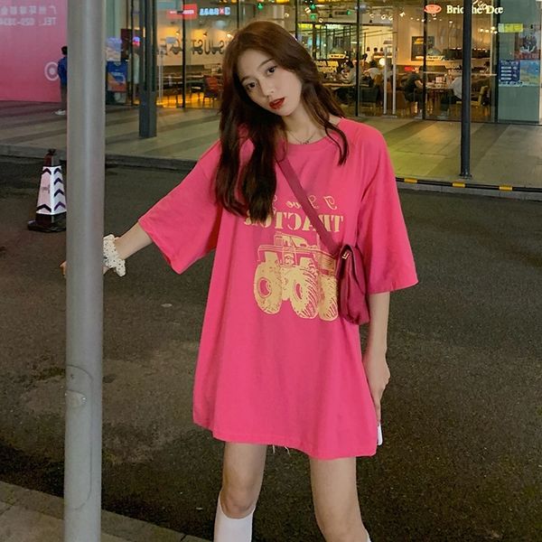 rlgrv bf languid style t-shirt lower package lower packagewear rose loose cartoon print xiains sleeve t-shirt women short red korean bottom, White
rlgrv bf languid style t-shirt lower package lower packagewear rose loose cartoon print xiains sleeve t-shirt women short red korean bottom, White