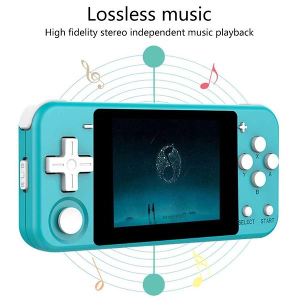 

powkiddy q90 handheld game player 3.0 inch ips screen open system retro game console support type-c adapter expandable 128g
