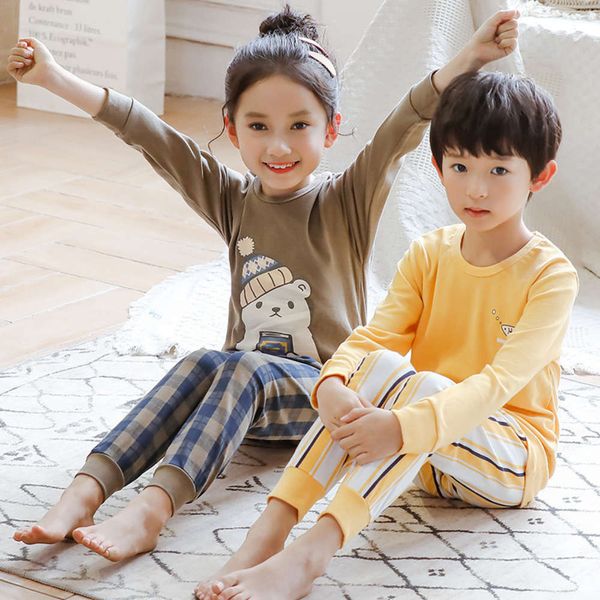 children's underwear set pure middle school cloth pants girls boys pajamas all cotton spring and autumn, Blue;red
children's underwear set pure middle school cloth pants girls boys pajamas all cotton spring and autumn, Blue;red
