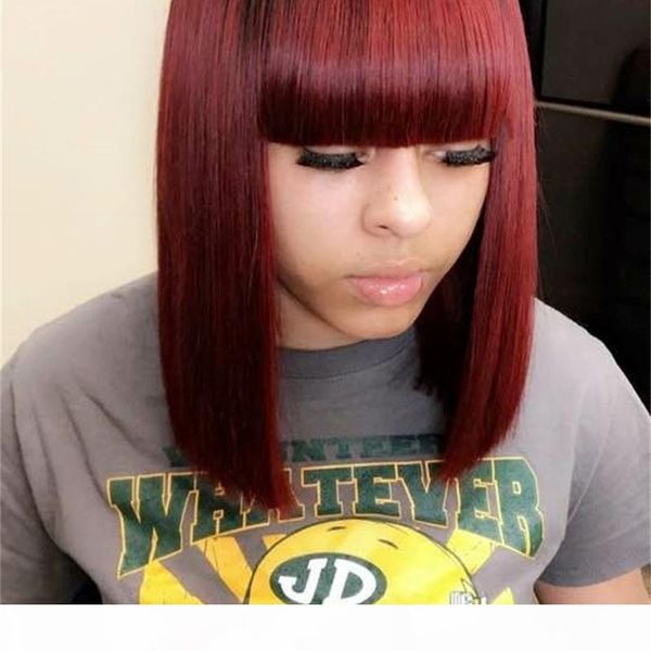 brazilian ombre colored short bob wigs straight human hair wigs with bangs 4# 30# t1b 27 peruvian none lace wigs 99j orange ginger, Black;brown
brazilian ombre colored short bob wigs straight human hair wigs with bangs 4# 30# t1b 27 peruvian none lace wigs 99j orange ginger, Black;brown