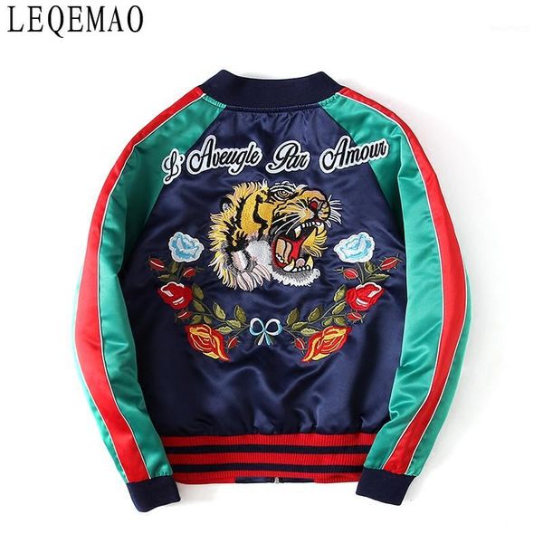 embroidered jacket with spring and autumn tiger letters trendy short coats for men and women baggy baseball suit1, Black;brown
embroidered jacket with spring and autumn tiger letters trendy short coats for men and women baggy baseball suit1, Black;brown