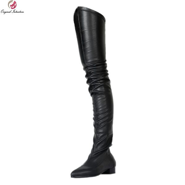 boots original intention women over-the-knee pointed toe square heels nice black shoes woman plus us size 4-15
boots original intention women over-the-knee pointed toe square heels nice black shoes woman plus us size 4-15