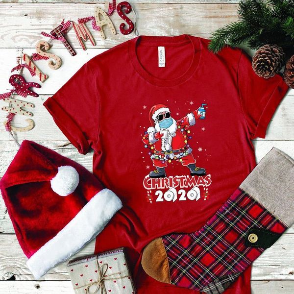 2020 funny christmas santa claus wear mask print women christmas t-shirt casual loose t shirt short sleeve cute tees female, White
2020 funny christmas santa claus wear mask print women christmas t-shirt casual loose t shirt short sleeve cute tees female, White