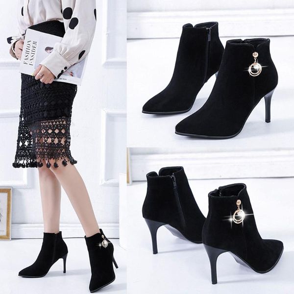 women boots shoes woman crystal zipper thin heel party boots women mujer zapatos de mujer snow winter shoes, Black
women boots shoes woman crystal zipper thin heel party boots women mujer zapatos de mujer snow winter shoes, Black