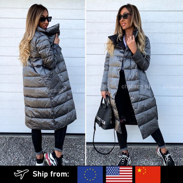 warm thick ladies duck coat x-long ultra light women parka down jacket windbreaker two ways outwear overcoats d30, Black
warm thick ladies duck coat x-long ultra light women parka down jacket windbreaker two ways outwear overcoats d30, Black