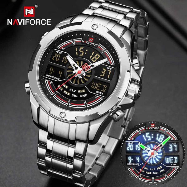 naviforce luxury watches mens waterproof analog alarm digital sport military quartz wrist watch for men clock relogio masculino, Silver
naviforce luxury watches mens waterproof analog alarm digital sport military quartz wrist watch for men clock relogio masculino, Silver
