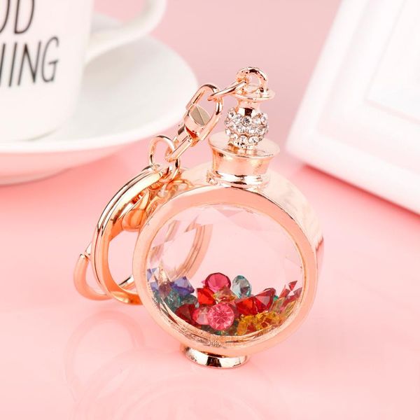 mqchun fashion trinket rhinestone perfume bottle keychain colorful crystal keyring car key ring charm women handbag key chain, Silver
mqchun fashion trinket rhinestone perfume bottle keychain colorful crystal keyring car key ring charm women handbag key chain, Silver