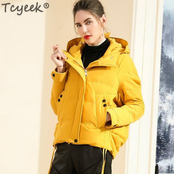 tcyeek winter down jacket women 90% white duck down coat female short loose thick warm parkas hooded coat jackets lwl11781, Black
tcyeek winter down jacket women 90% white duck down coat female short loose thick warm parkas hooded coat jackets lwl11781, Black