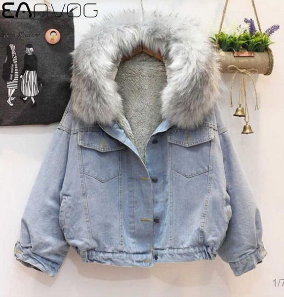 winter women denim fake fur hooded coat streetwear lady casual jackets parka female single breasted outwear short o-neck coat1, Black;brown
winter women denim fake fur hooded coat streetwear lady casual jackets parka female single breasted outwear short o-neck coat1, Black;brown
