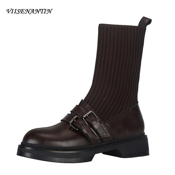 британский колледж стиль двойной пряжка deocr круглый toe boots толстым дном средний труба натяжные вязаные короткие женщины носки сапоги, Black
британский колледж стиль двойной пряжка deocr круглый toe boots толстым дном средний труба натяжные вязаные короткие женщины носки сапоги, Black